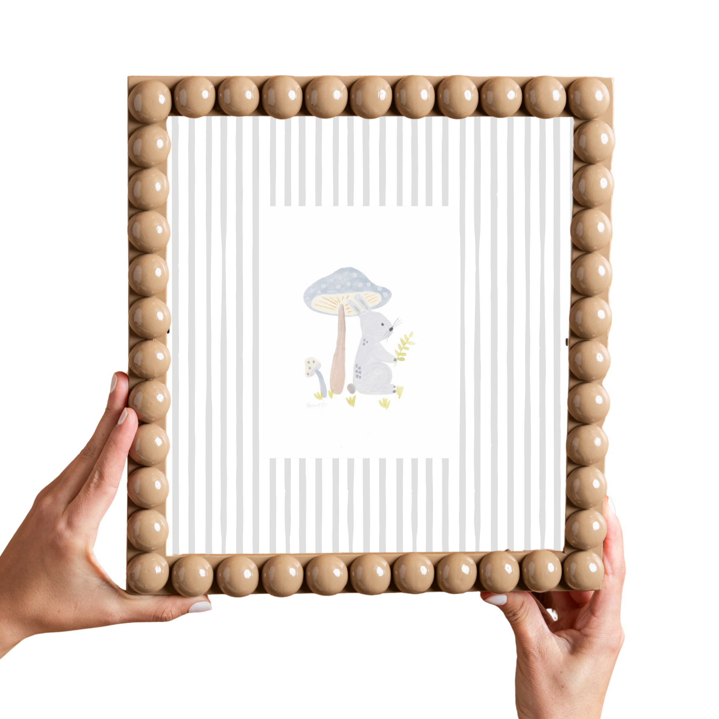 BUBBLE FRAME CON ACUARELA capuccino